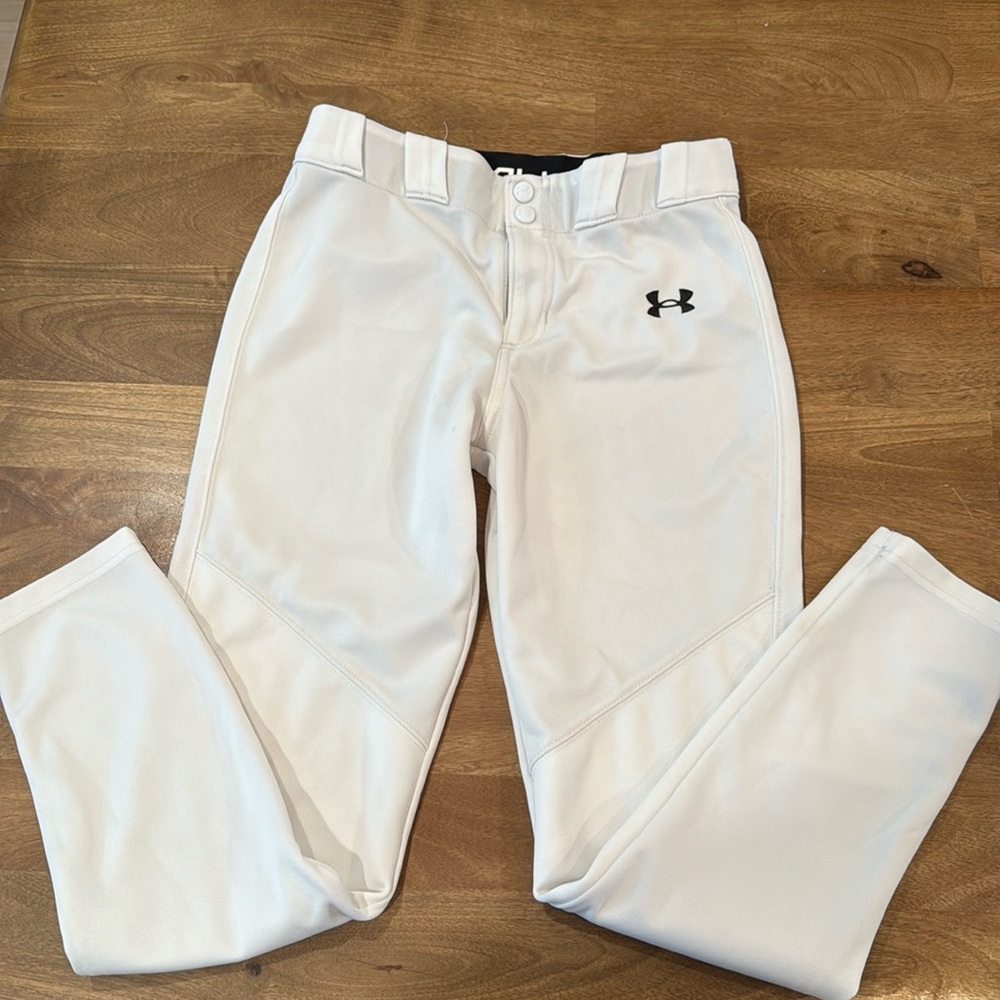 (2) Under Armour, baseball pants size youth large